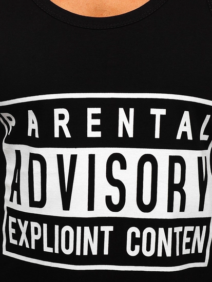 Herr Linne med tryck Svart Bolf 14855