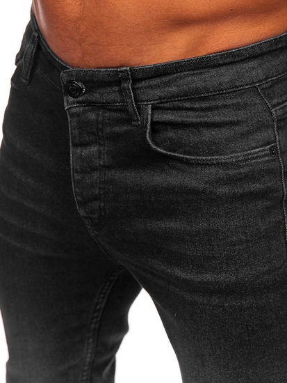 Herr Jeans Slim Fit Svart Bolf 6131