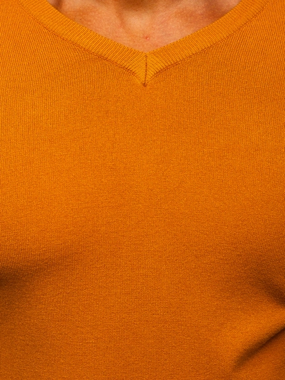 Herr V-ringad Tröja Camel Bolf YY03