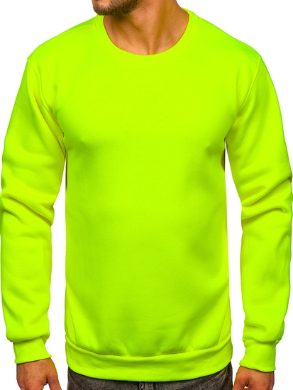 Herr Tjock Sweatshirt Gul-Neon Bolf 2001
