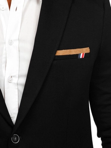 Herr Casual Kavaj Svart Bolf 1652