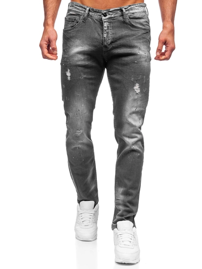 Herr Jeans Regular Fit Svart Bolf 4006