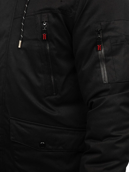 Herr Vinterparkas Svart Bolf 5M3123