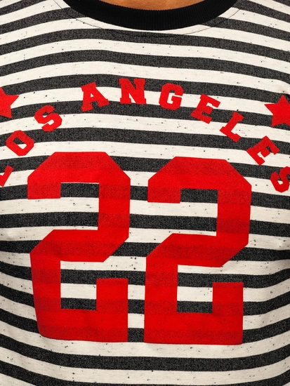 Herr Sweatshirt med tryck Svart Bolf 71