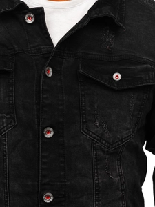 Herr Jeansjacka Svart Bolf RC61079S0