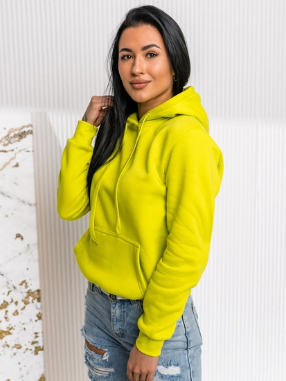 Dam Sweatshirt med känguruficka Kalk Bolf W02A1