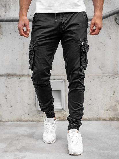 Herr Cargo Joggers Svart Bolf CT6702
