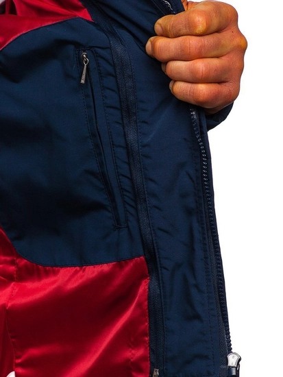 Herr Elegant Övergångsjacka Marinblå Bolf 1976