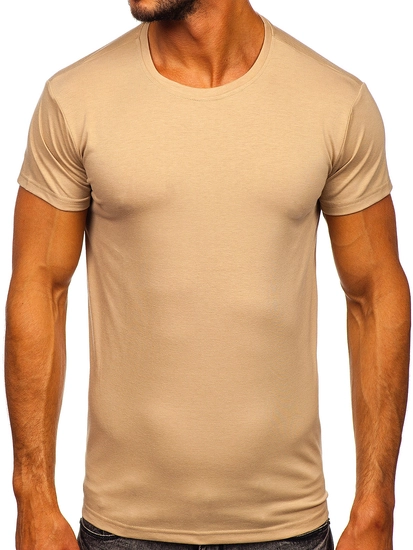 Herr Basic T-shirt Beige 2005-91