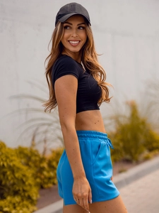 Dam Mjukisshorts Blå Bolf HA22