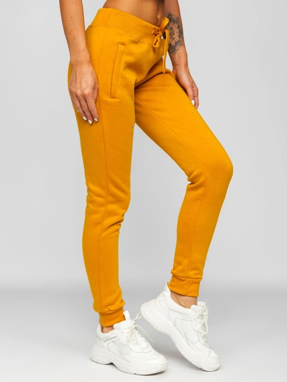 Dam Sweatpants Kamelfärgad Bolf CK-01