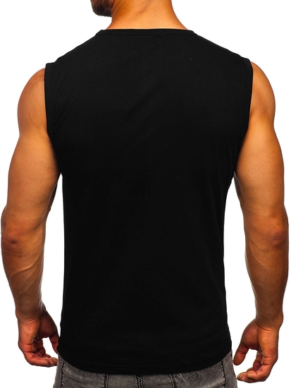 Herr Linne med tryck Svart Bolf 14816