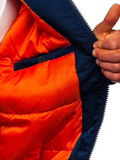 Herr Vinterjacka Marinblå Bolf 2120