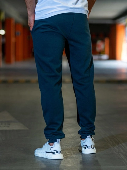 Herr Sweatpants Marinblå Bolf XW01