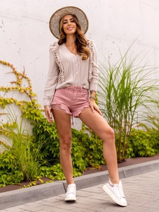 Dam Jeansshorts Rosa Bolf A63