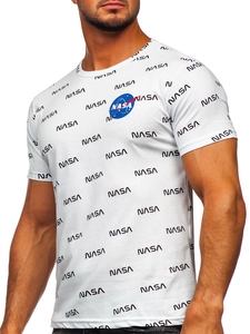 Herr T-shirt med tryck Vit Bolf 14950