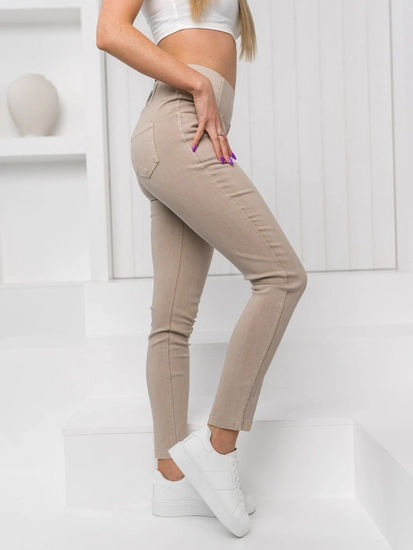 Dam Jeans-leggings Beige Bolf S111