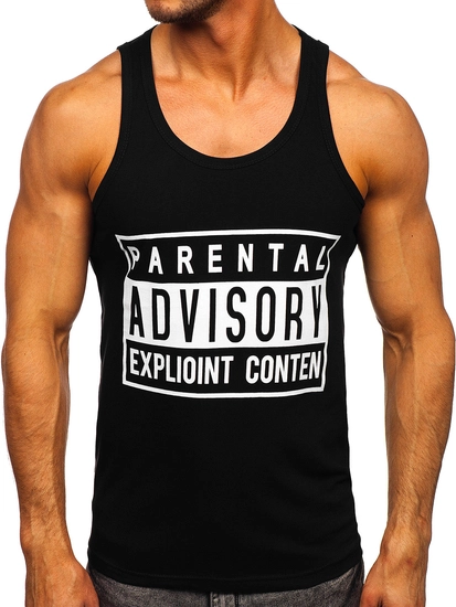 Herr Linne med tryck Svart Bolf 14855