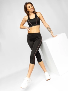 Dam 2-delad Träningsoverall Svart Bolf XL012A1