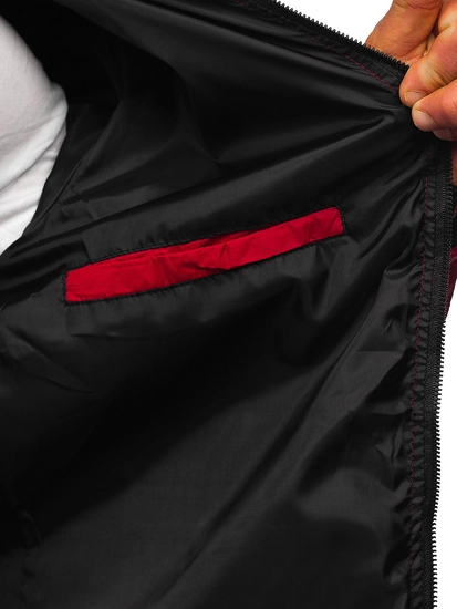 Herr Lättviktsjacka Bomber Vinröd Bolf 5M708