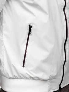 Herr Lättviktsjacka bombermodell Vit Bolf 7116