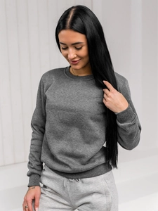 Dam Sweatshirt Grafitgrå Bolf W01A1