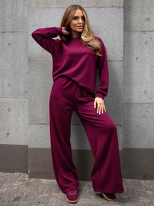 Dam 2-delad Träningsoverall och smör Vinröd Bolf 821111