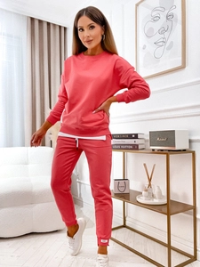 Dam 2-delad Träningsoverall Korallfärgad Bolf VE05