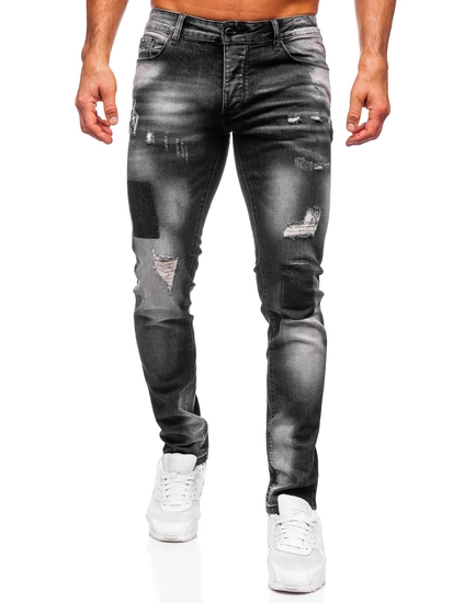 Herr Jeans Slim Fit Svart Bolf MP0113N
