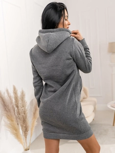 Dam Lång Huvtröja Grafitgrå Bolf YS10005A2