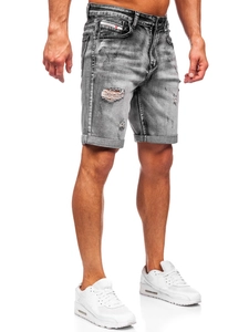Herr Jeansshorts Svart Bolf NG60392
