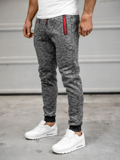 Herr Sweatpants Grafitgrå Bolf 55037