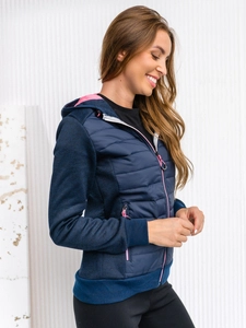Dam Lättviktsjacka med huva Marinblå Bolf KSW4001A1