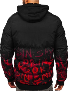 Herr Quiltad Vinterjacka Röd Bolf 27M8102