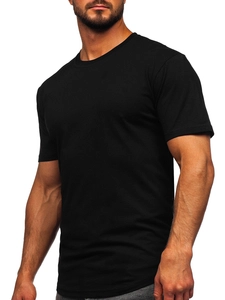 Herr Lång Basic T-shirt Svart Bolf 14290