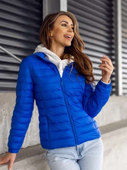 Dam Quiltad Lättviktsjacka Mörkblå Bolf 5M706