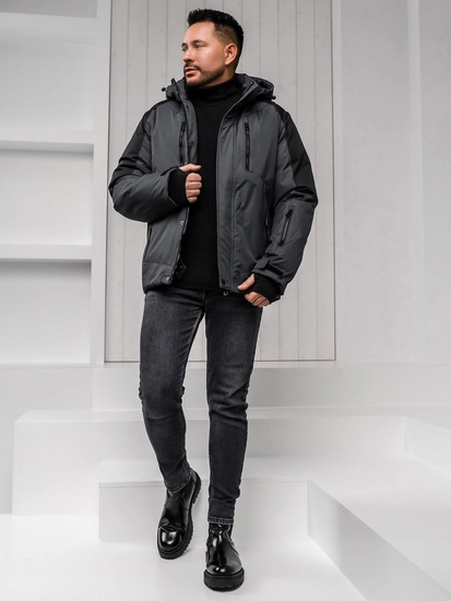 Herr Vinterjacka Grafitgrå Bolf 91M9902A1