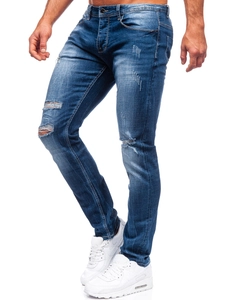 Herr Jeans Regular Fit Marinblå Bolf MP002B