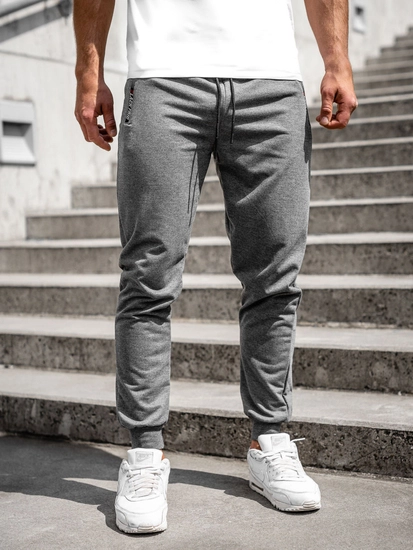 Herr Jogger Sweatpants Antrazitgrå Bolf JX5003A