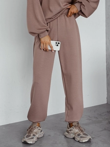 Dam 2-delad Träningsoverall med smörhuva Cappuccino Bolf 525