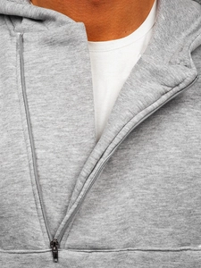 Herr Tjock Huvtröja Mörkgrå Bolf 02