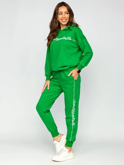 Dam 2-delad Träningsoverall Grön Bolf VE43