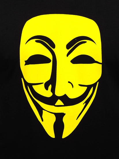 Herr T-shirt med tryck Svart Bolf 14400