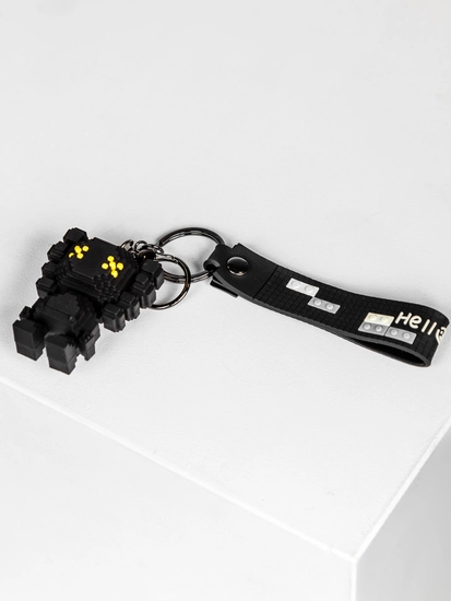 Nyckelbricka Pixel Svart Bolf TT403-2