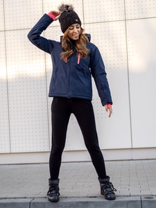 Dam Sportig Vinterjacka Mörkblå Bolf HH012