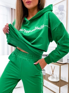 Dam 2-delad Träningsoverall Grön Bolf VE43