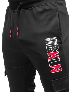Herr Sweatpants Svart Bolf K10287