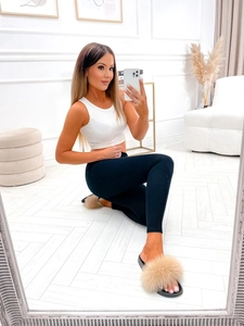 Dam Randiga Leggings Svart Bolf 020