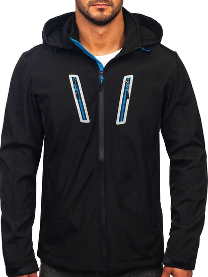 Herr Lättvikts Softshelljacka Svart Bolf HSS036