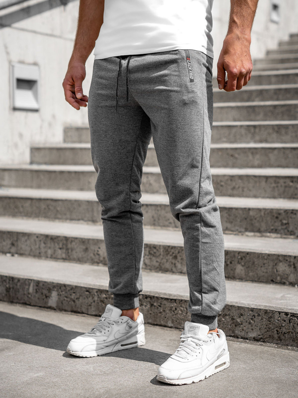Herr Jogger Sweatpants Antrazitgrå Bolf JX5003A